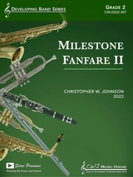 Milestone Fanfare II Concert Band sheet music cover Thumbnail